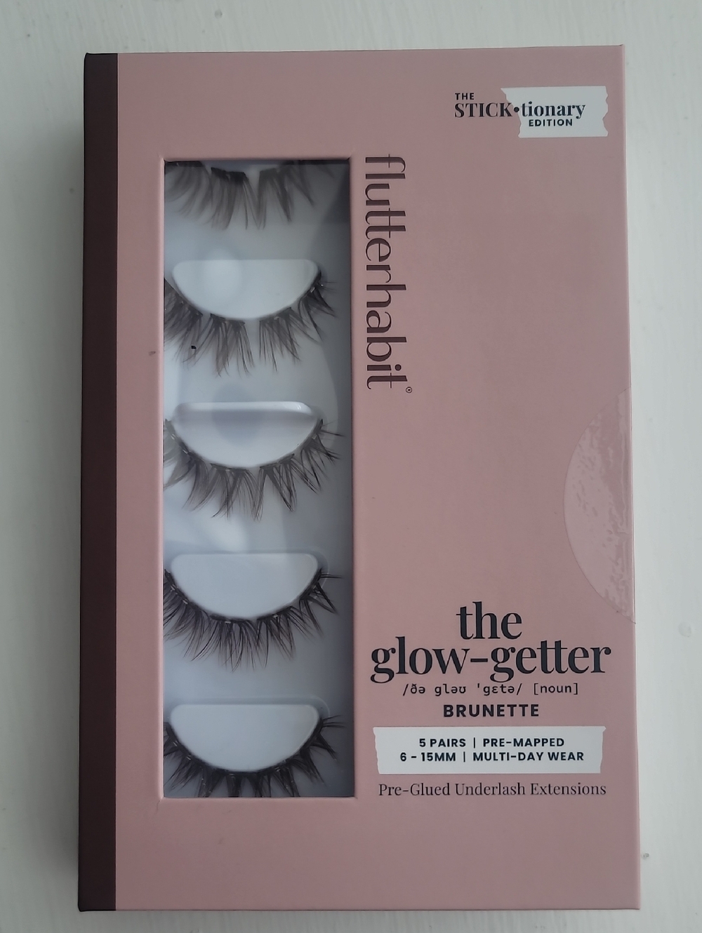 Flutterhabit the glow-getter Pre-Glued Underlash Extensions - Brunette